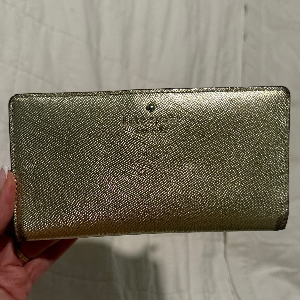 Kate Spade Metallic Gold Clutch